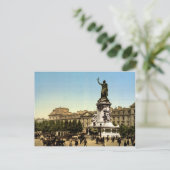 アンティークフランスc1900プレイスドゥラレピュブリックパリ ポストカード (スタンド正面)