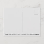 アンティークフランスc1900プレイスドゥラレピュブリックパリ ポストカード (裏面)