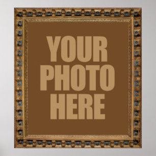 アンティークフレームとYOUR PHOTOポスター ポスター