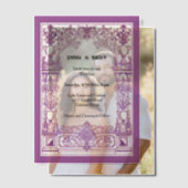 アンティークフレームの招待状 ベラム紙招待状 (オフセット (カップル))