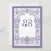 アンティークフレームの招待状 招待状 (裏面)