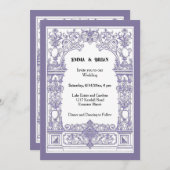 アンティークフレームの招待状 招待状 (正面/裏面)