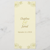 アンティークフレームメニューラックカード メニュー (裏面)