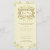 アンティークフレームメニューラックカード メニュー (正面/裏面)