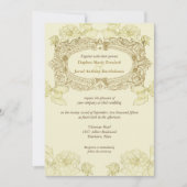 アンティークフレーム結婚式招待状 招待状 (正面)