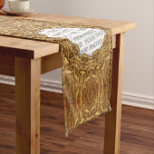 アンティークフレームI +あなたの画像&バックガー。 ショートテーブルランナー (インサイチュ)