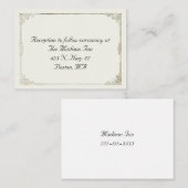 アンティークフレ結婚ームのエンクロージャカード エンクロージャーカード (正面/裏面)