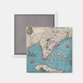 アンティークフロリダとキューバの地図 マグネット (正面/裏面)