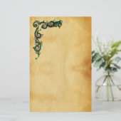 アンティークフロレンチン羊皮紙 便箋 (スタンド正面)