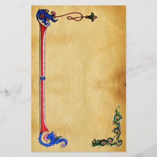 アンティークフロレンチン羊皮紙 便箋 (正面)