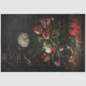 アンティークフローラとフランスのスクリプトの分離 薄葉紙 (正面)