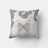 アンティークフローラアメリカンモジョ クッション (裏面)