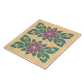 アンティークフローラステンシル タイル (側面)