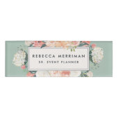 アンティークフローラセージグリーン 名札 (正面)