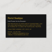 アンティークフローラデザイン、フローリィ 名刺 (裏面)