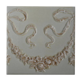 アンティークフローラフェイクスワッグ寸法縁どタイル タイル