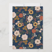 アンティークフローラブライダルシャワー招待 招待状 (裏面)