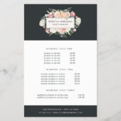 アンティークフローラ価格とサービス チラシ (正面)