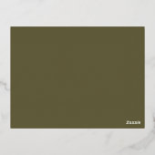 アンティークフローラ結婚アールヌーボー金ゴールド詳細 箔シーズンポストカード (裏面)