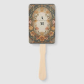 アンティークフローラ結婚アールヌーボー ハンドファン