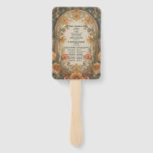 アンティークフローラ結婚アールヌーボー ハンドファン