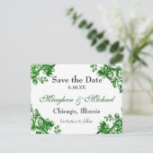 アンティークフローラ緑 案内ポストカード (スタンド正面)