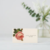 アンティークフローラ美容師名刺テンプレート 名刺 (スタンド正面)