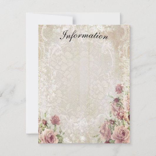 アンティークフローラ詳細カード ノートカード (正面)