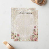 アンティークフローラ詳細カード ノートカード (正面/裏面インサイチュ)