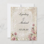 アンティークフローラ詳細カード ノートカード (裏面)