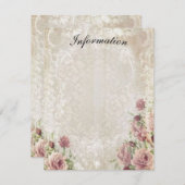 アンティークフローラ詳細カード ノートカード (正面/裏面)