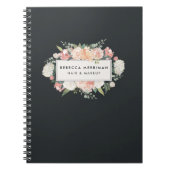 アンティークフローラ赤面と木炭 ノートブック (正面)