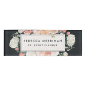 アンティークフローラ赤面と木炭 名札 (正面)