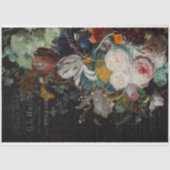 アンティークフローラ静止寿命切り離し 薄葉紙 (正面)