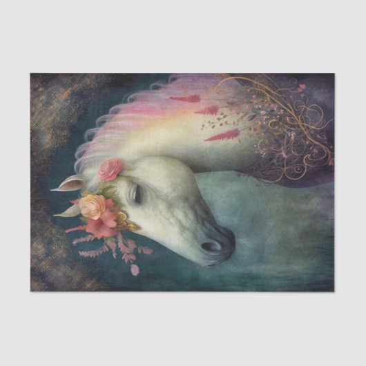 アンティークフローラ馬 薄葉紙 (正面)