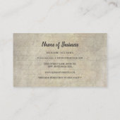 アンティークフローラ骨格鍵ヴィンテージ復元 名刺 (裏面)