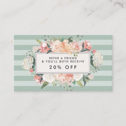 アンティークフローラ |セージストライプの紹介 紹介カード (正面)