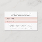 アンティークフローラ |赤面ピンクストライプ 紹介カード (裏面)