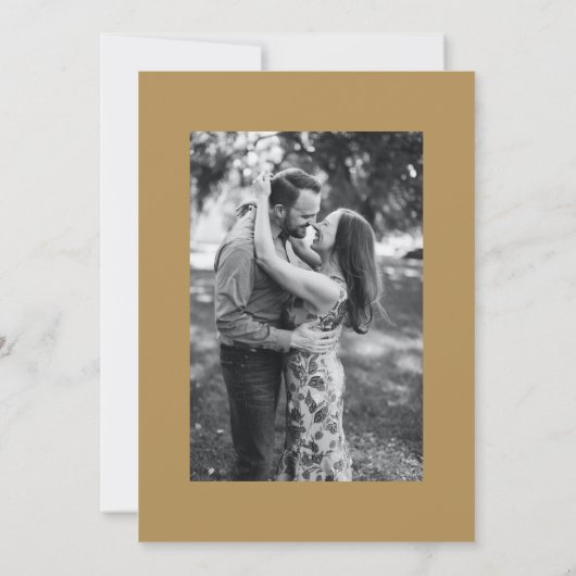 アンティークブぶら下がったルブズ照明婚約パーティ海軍 招待状 (裏面)