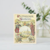 アンティークブックカバー絵画風スコットランド ポストカード (スタンド正面)