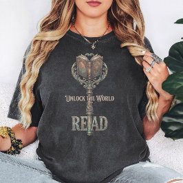 アンティークブックキー開封デザイン Tシャツ