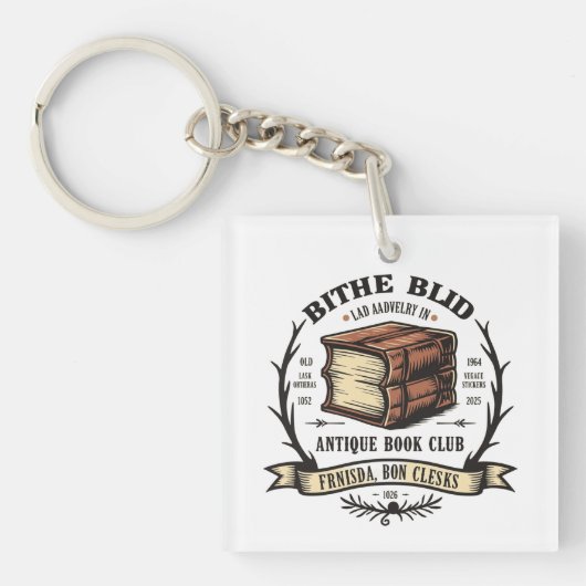 アンティークブッククラブ キーホルダー (正面)
