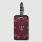 アンティークブックバインド – レザールック ラゲッジタグ (正面縦)