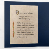 アンティークブックフェアリー結婚タリーの写真3つ折り 三つ折り招待状 (内部最初)