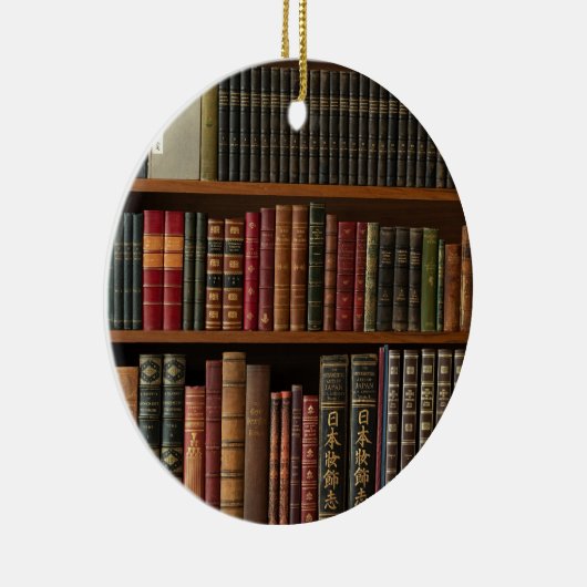 アンティークブックブック愛好家 セラミックオーナメント (右)