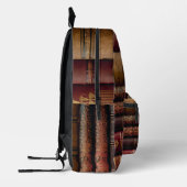 アンティークブックブック愛好家 プリントバックパック (左)