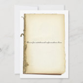 アンティークブックページステンドオールドファッションドパーチメント (裏面)