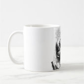 アンティークブックライター作家 コーヒーマグカップ (左)