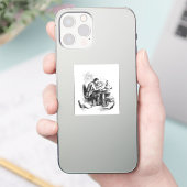 アンティークブックライター作家 シール (スマートフォン)