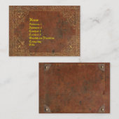 アンティークブックルック 名刺 (正面/裏面)